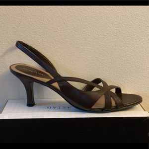 Brown Heels women’s size 10 sling back